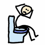 toilettes mauvaise digestion - comic