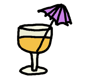 verre d'alcool - dessin